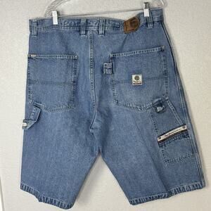 Vintage Pepe Men’s Shorts Jorts Denim Carpenter Baggy Blue Starched 40 X 15